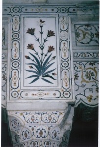 The Intricate work on the marble 