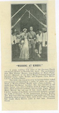 a lovely article was written when my grandparents got married 